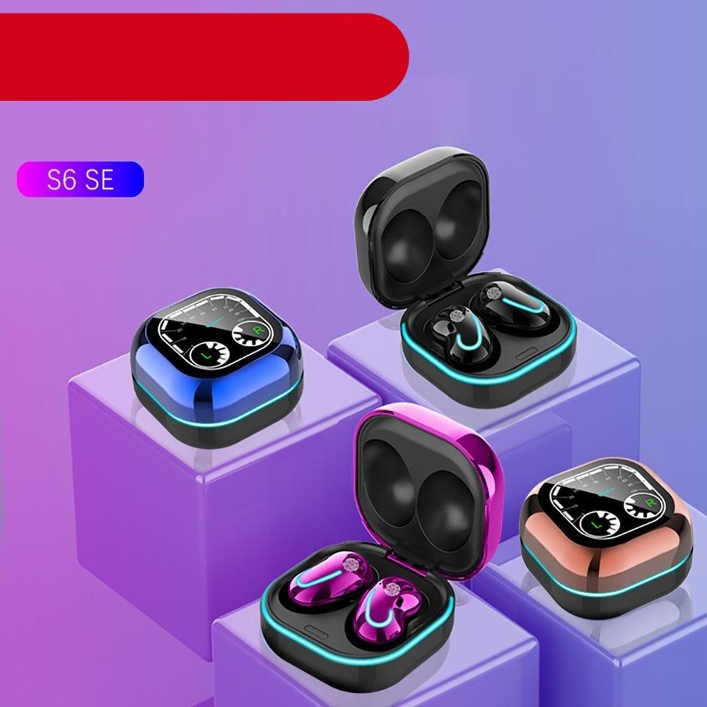 Sports Black Headphones Wireless Wearable Music Player Built-in Memory Sweatproof WaterproofWireless Bluetooth Headphones 5.1 Gaming Headset In Ear HiFi Sports Noise Cancel Earphone For Smartphones LED Display For Sports Running Workout - Black Girl Golf