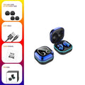 Sports Black Headphones Wireless Wearable Music Player Built-in Memory Sweatproof WaterproofWireless Bluetooth Headphones 5.1 Gaming Headset In Ear HiFi Sports Noise Cancel Earphone For Smartphones LED Display For Sports Running Workout - Black Girl Golf