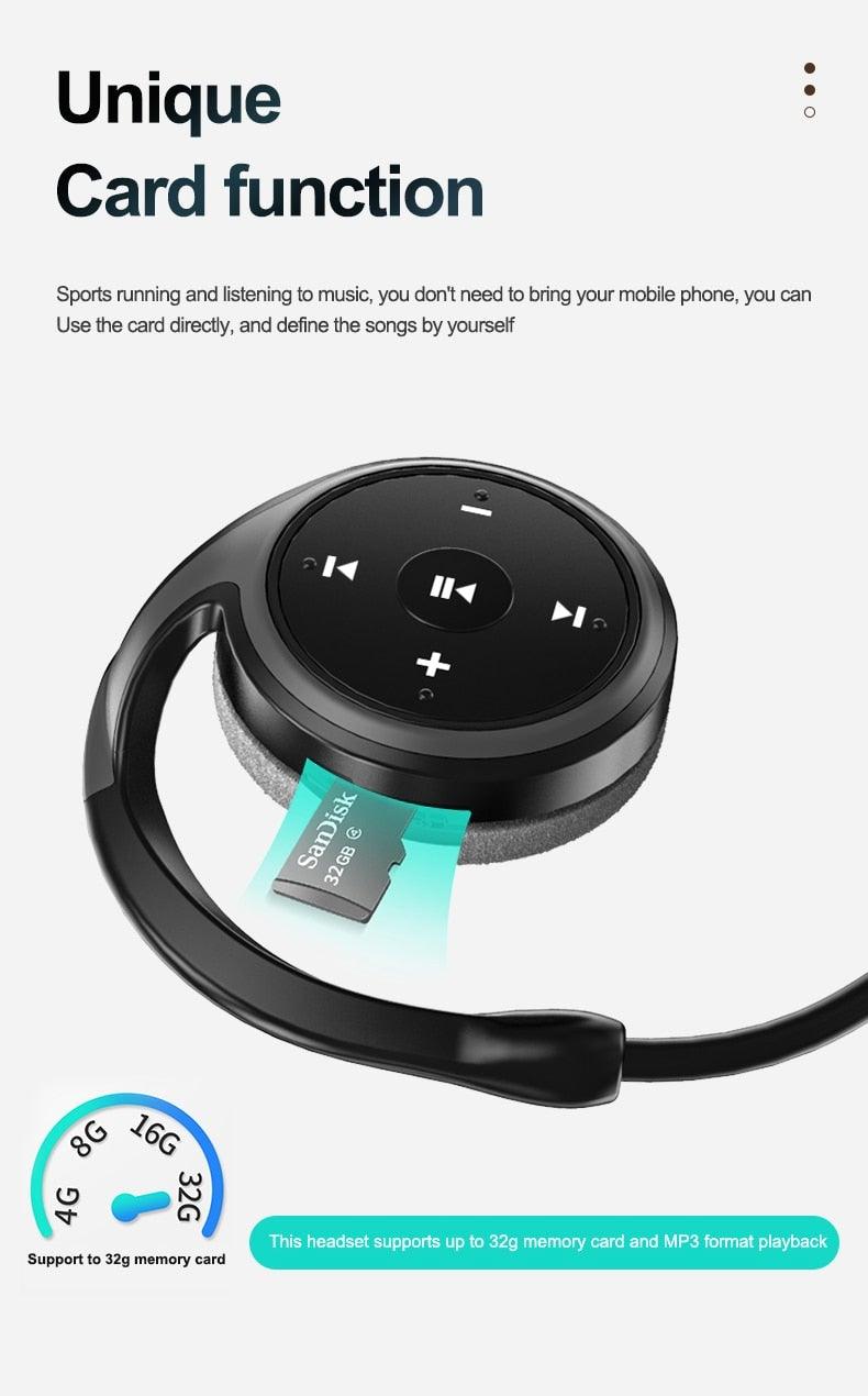 Sports Headphones Wireless Wearable Music Player Built-in Memory Sweatproof Player Music FM Radio Wireless Headset Bluetooth Headphones Earbuds Bluetooth 5.0 Sport Outdoor Workout Hands Free Handsfree Ear Buds For Running - Black Girl Golf