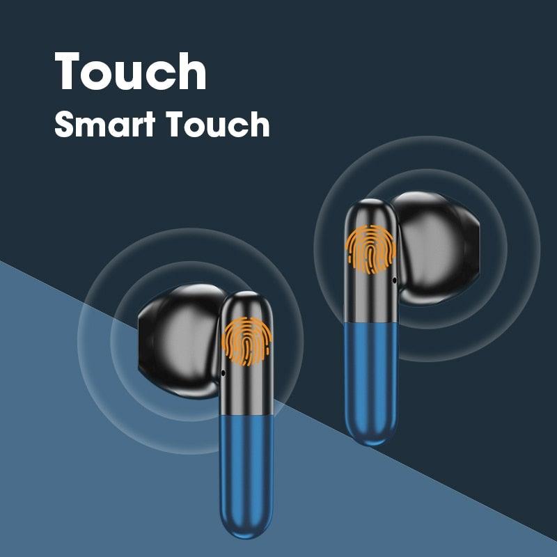 Sports WearableWireless Headphones Fast Conecting Music Sweatproof Wireless Earbuds Smart LED Display Bluetooth Earphones HD Call Headphone With Microphone Touch Control Waterproof Headset With Charging Case 300mAH - Black Girl Golf