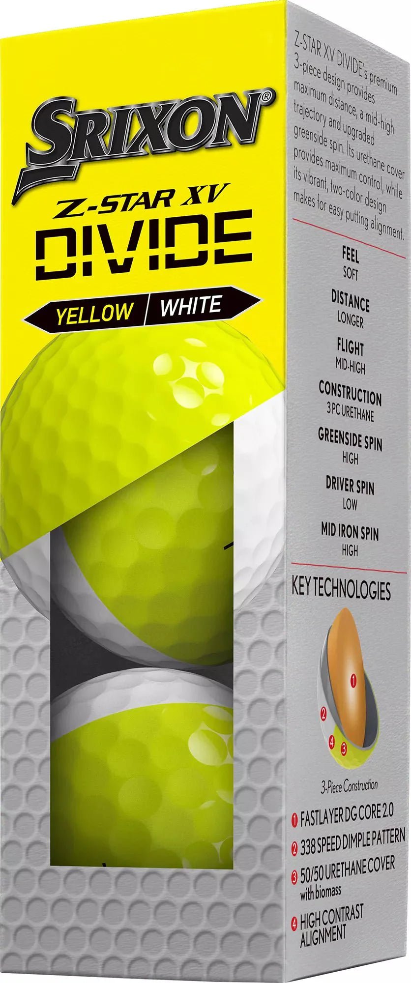 Srixon 2025 Z - STAR XV Divide Golf Balls - Black Girl Golf