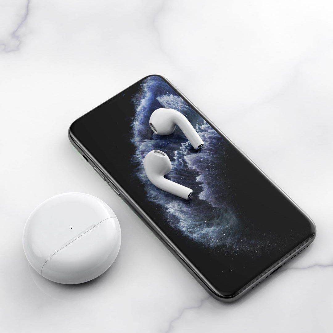 STEVVEX latest BlackPods Airbuds 4 In ear Bluetooth Earphone Wireless Earbuds Headphones Stereo Headset For Listening Music - Black Girl Golf