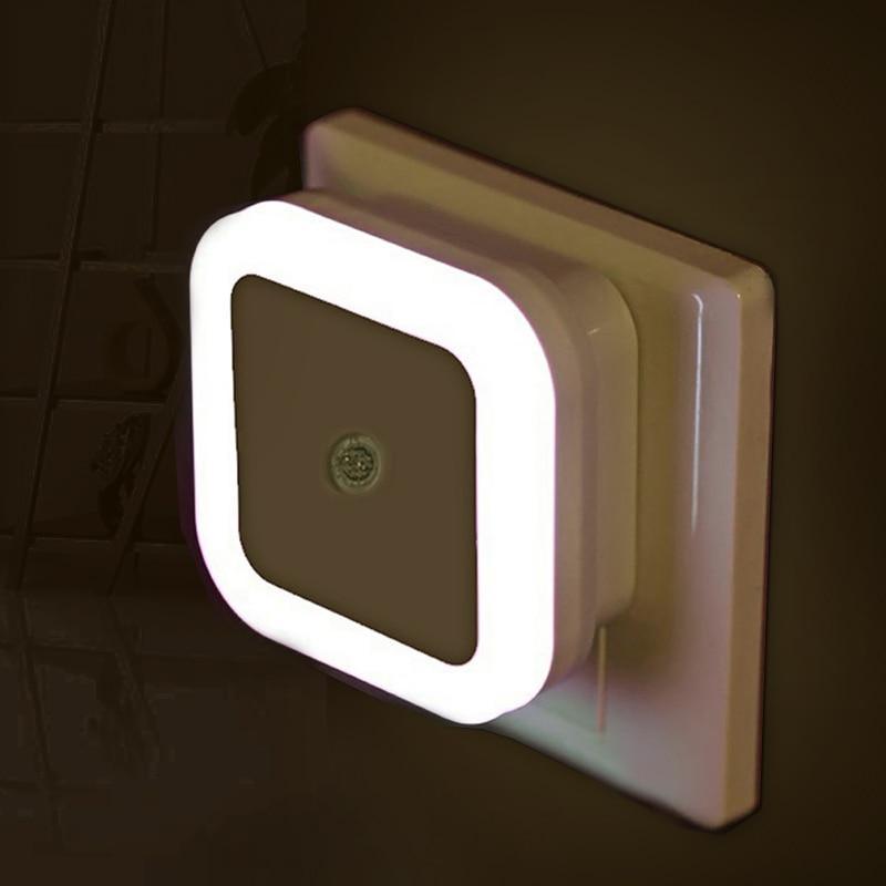 STEVVEX LED Night Light Mini Light Sensor Control EU US Plug Nightlight Lamp For Children Kids Living Room Bedroom Lighting - Black Girl Golf