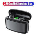 STEVVEX Wireless Headphones Bluetooth Earphones 5.0 with Mic Sports Waterproof Headsets Touch Control Mini In-ear Music Earbuds - Black Girl Golf