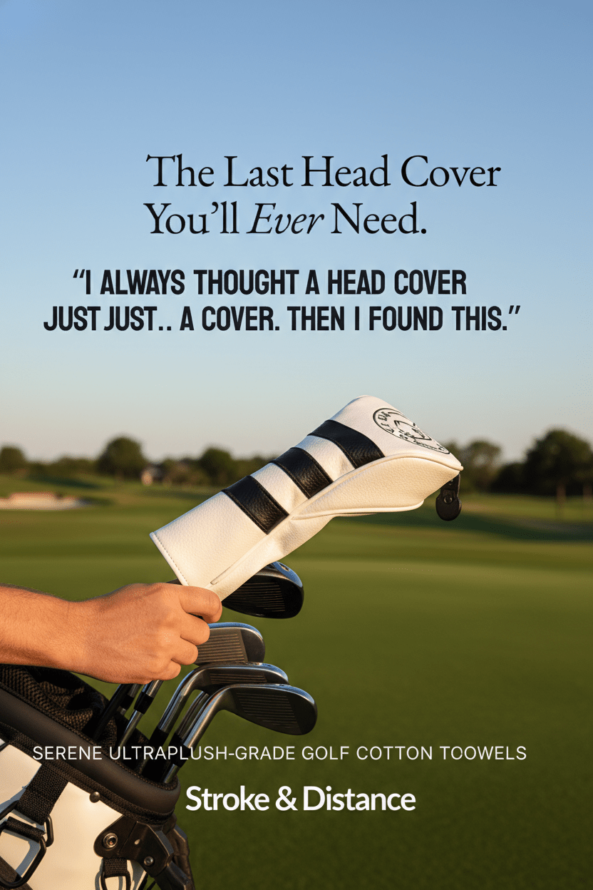 Stroke & Distance Golf Head Cover: Premium Protection, Stylish Design, Perfect Fit! - Black Girl Golf