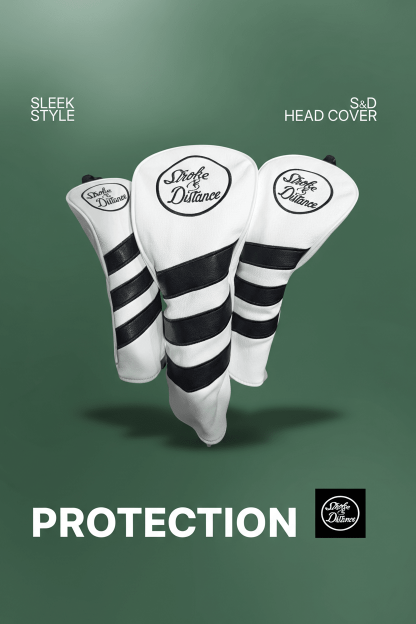 Stroke & Distance Golf Head Cover: Premium Protection, Stylish Design, Perfect Fit! - Black Girl Golf