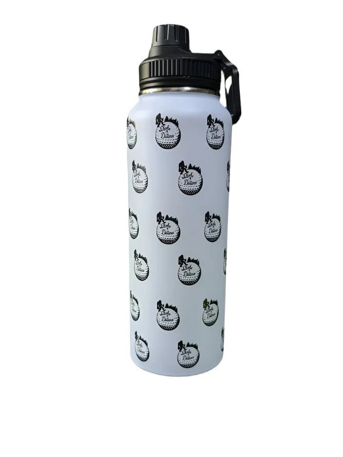 Stroke & Distance Water Bottle: Your On - Course Hydration Solution - Black Girl Golf