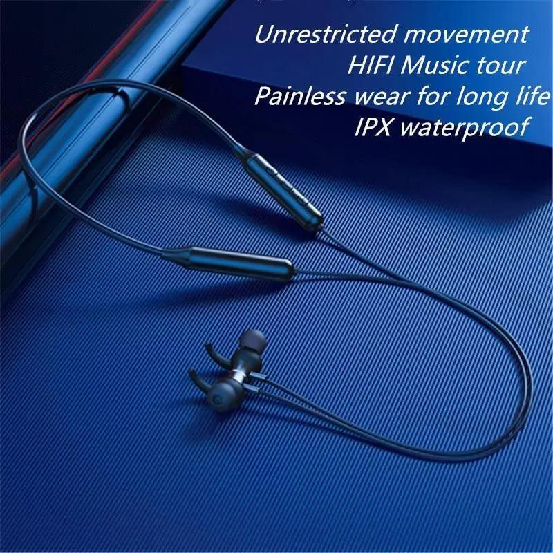 Stylish Wireless Bluetooth Earphones Magnetic Sports Running Headset IPX5 Waterproof Noise Cancelling Stereo Magnetic Earphones With Mic For Workout Running Gym - Black Girl Golf