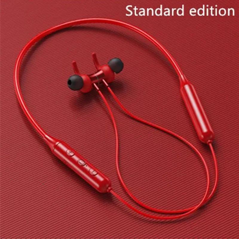 Stylish Wireless Bluetooth Earphones Magnetic Sports Running Headset IPX5 Waterproof Noise Cancelling Stereo Magnetic Earphones With Mic For Workout Running Gym - Black Girl Golf
