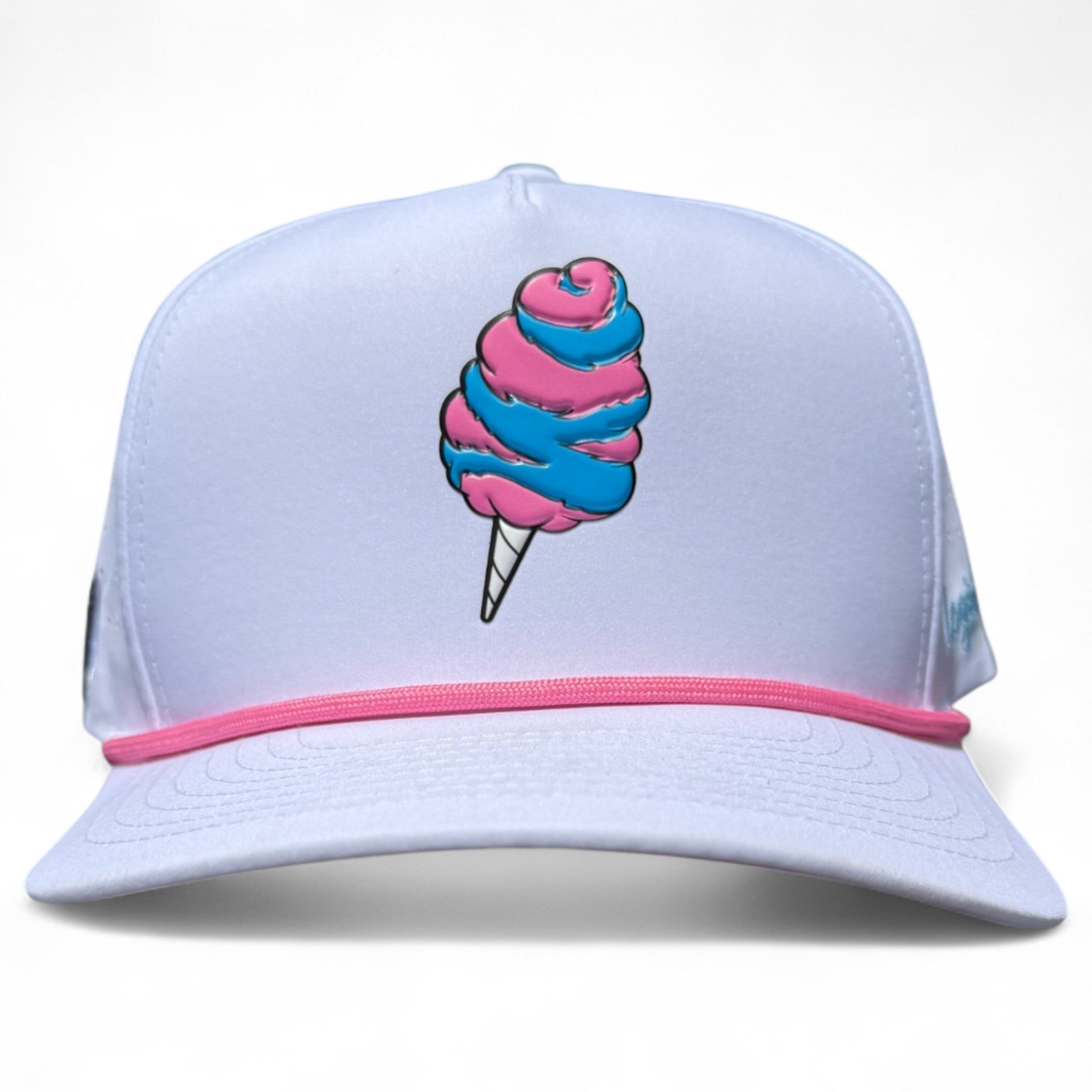 Sugar Rush Golf Hat | Snapback Cap | Built - in Magnetic Ball Marker Holder + Marker Included | Adjustable Cotton Candy - Black Girl Golf