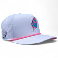 Sugar Rush Golf Hat | Snapback Cap | Built - in Magnetic Ball Marker Holder + Marker Included | Adjustable Cotton Candy - Black Girl Golf
