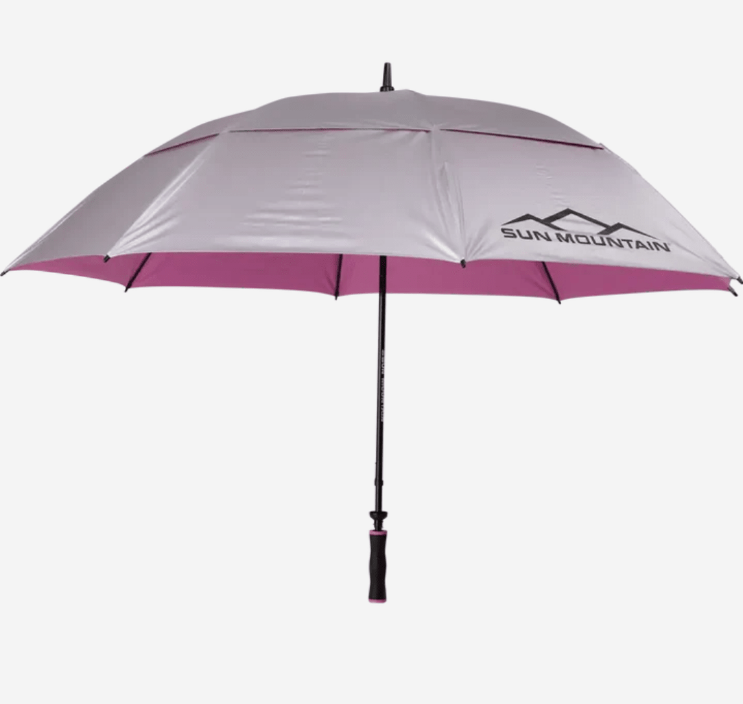 Sun Mountain Silver Series Umbrella – Manual 68 Inch - Black Girl Golf