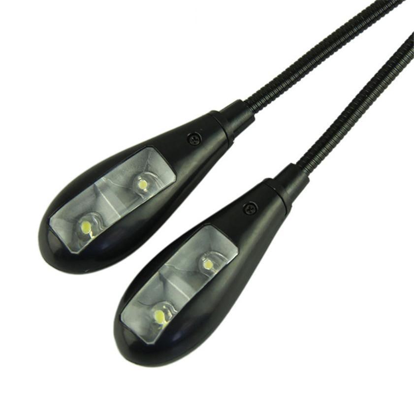Super Adjustable Goosenecks Clip LED Lamp For Book Reading With Stand And Double Ligh Rechargeable 12 LED Warm Book Light, Clip On Bed Reading Light, Music Stand Lamp, 2 Brightness & 2 Goosenecks Light Up 2 Full Pages. Perfect For Bookworms, Kids & Music - Black Girl Golf