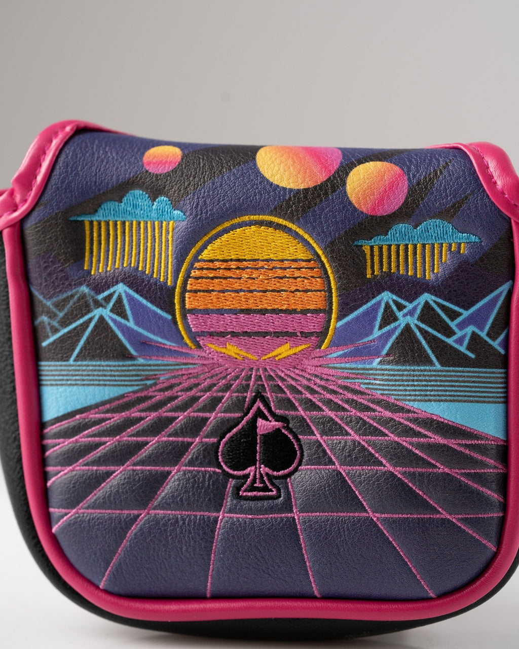 Synthwave - Mallet Putter Cover - Black Girl Golf