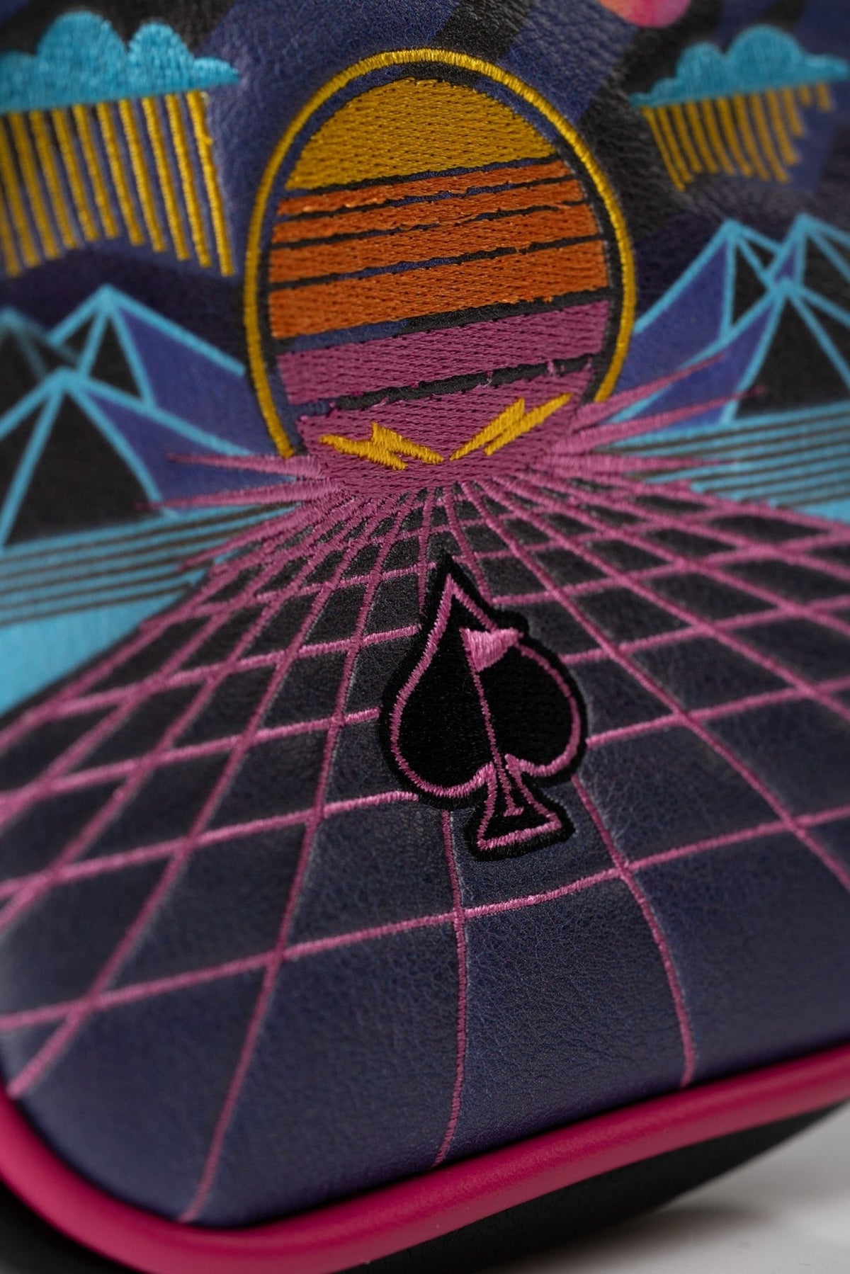 Synthwave - Mallet Putter Cover - Black Girl Golf