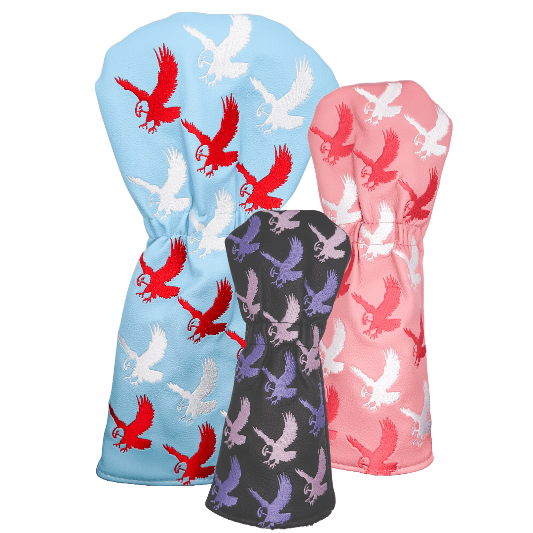 Talon Headcover 3 Pack - Black Girl Golf