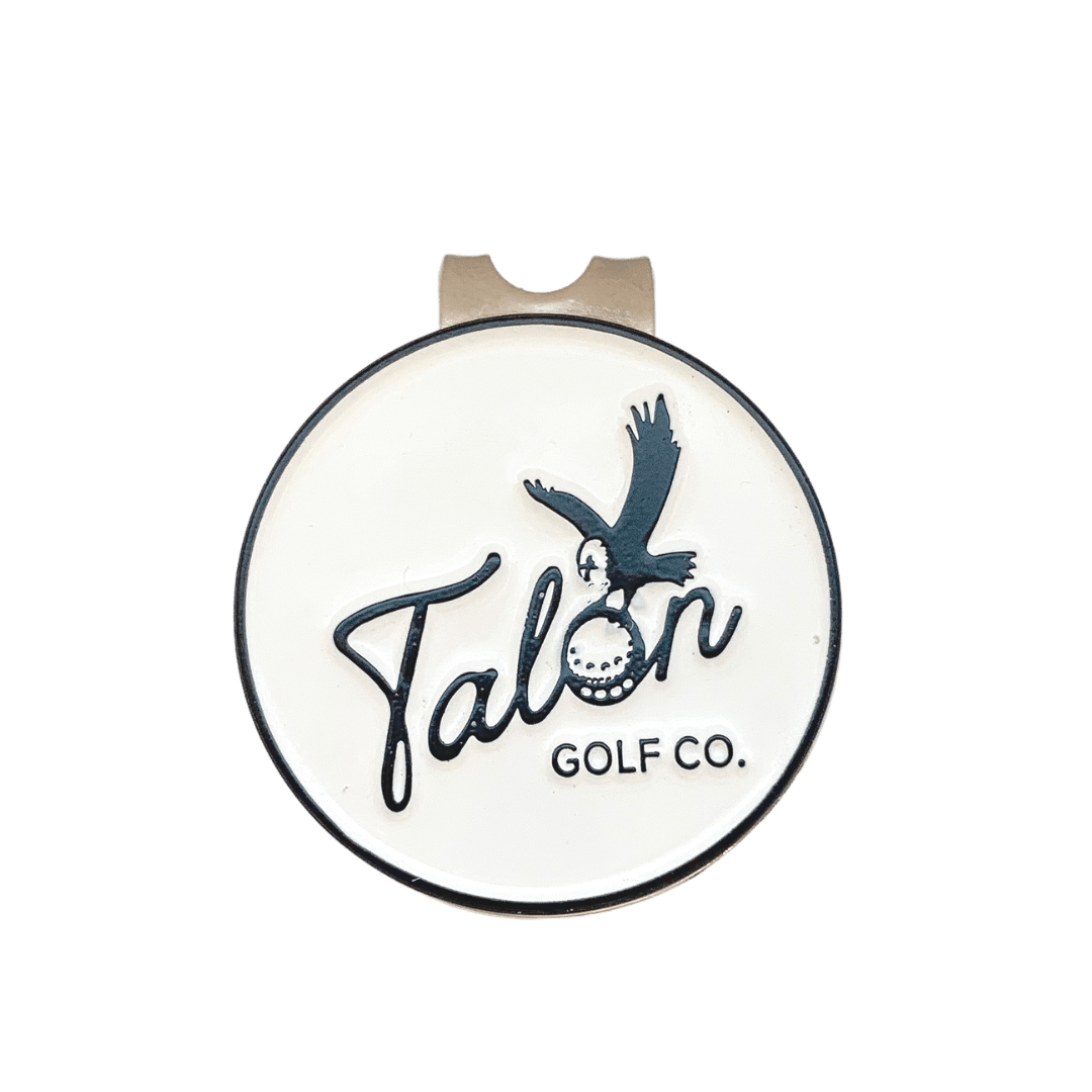 Talon Logo Ball Marker w/ Magnetic Hat Clip - Black Girl Golf