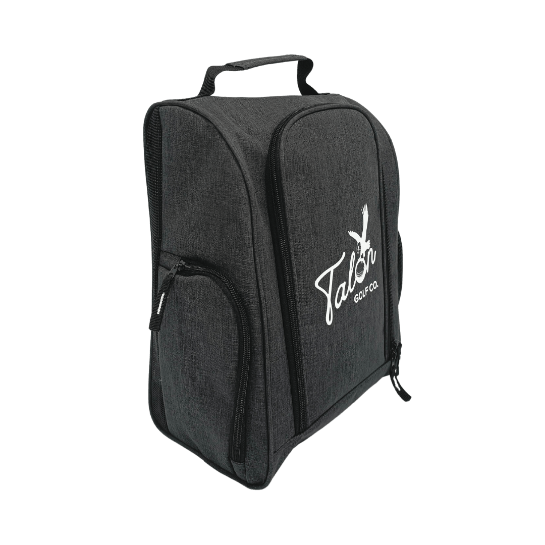 Talon Premium Grey Golf Shoe Bag - Black Girl Golf