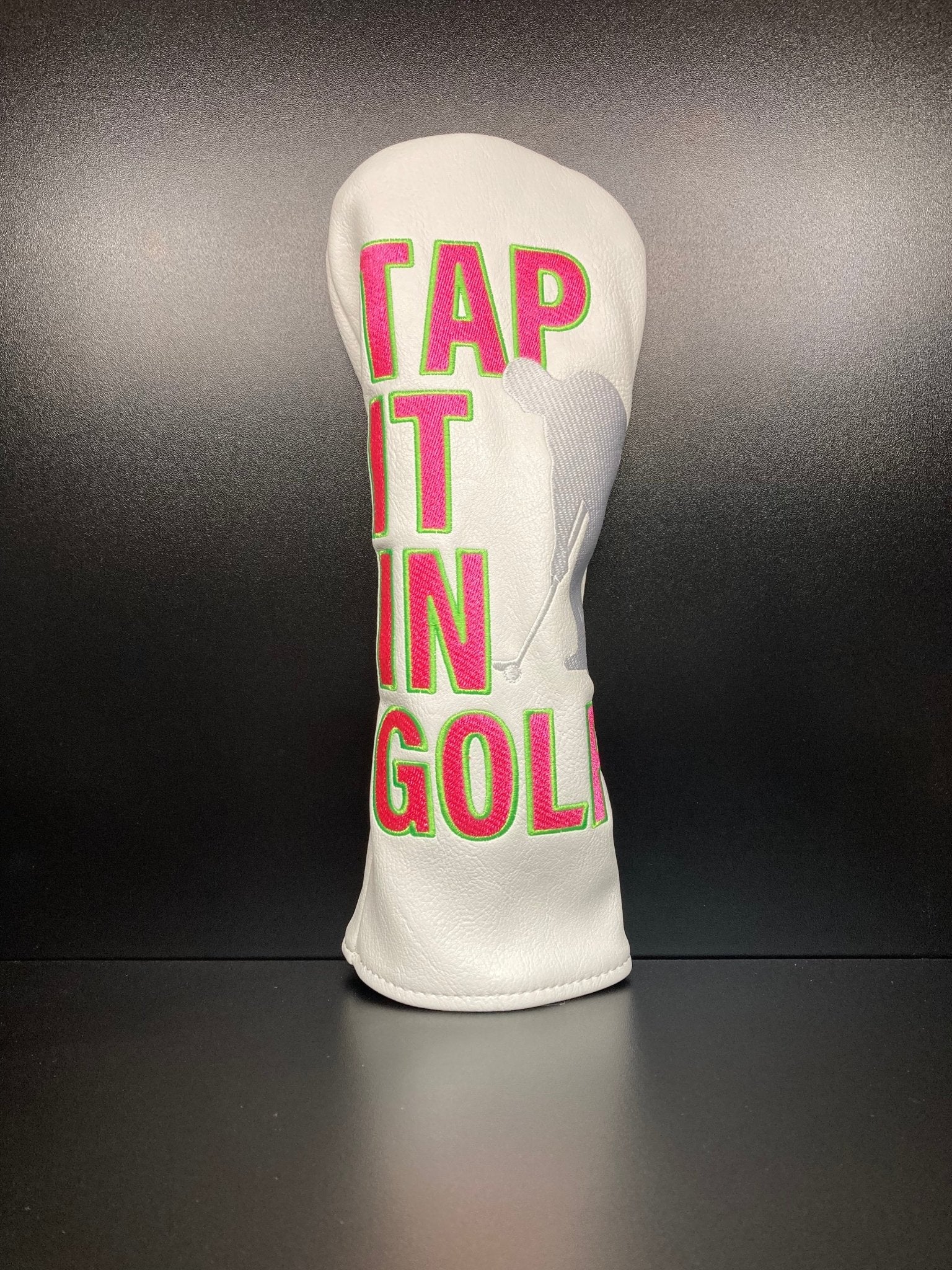 Tap It In! Silhouette Golfer Headcover - Black Girl Golf