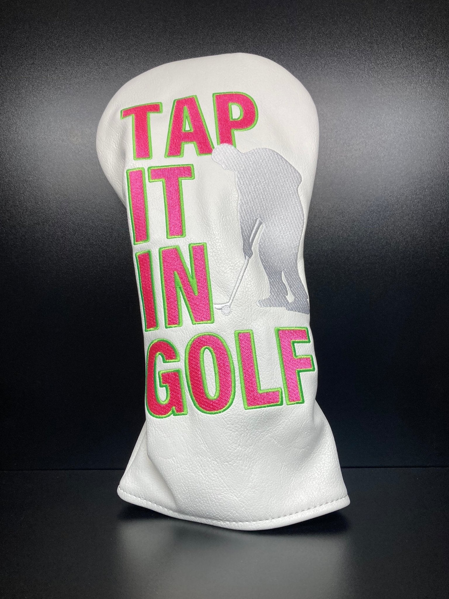 Tap It In! Silhouette Golfer Headcover - Black Girl Golf