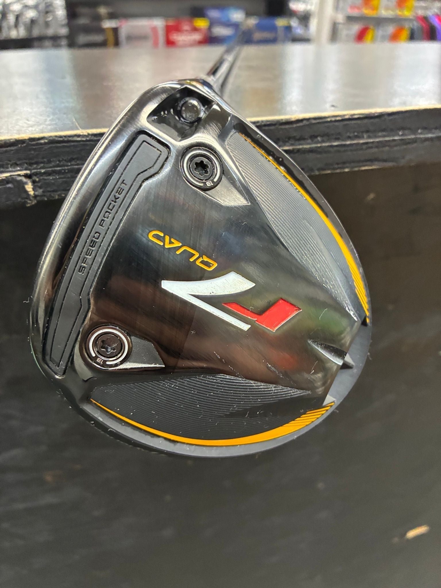 TaylorMade r7 Quad Mini Driver Right Hand 11.5° Stiff Flex (Used) - Black Girl Golf