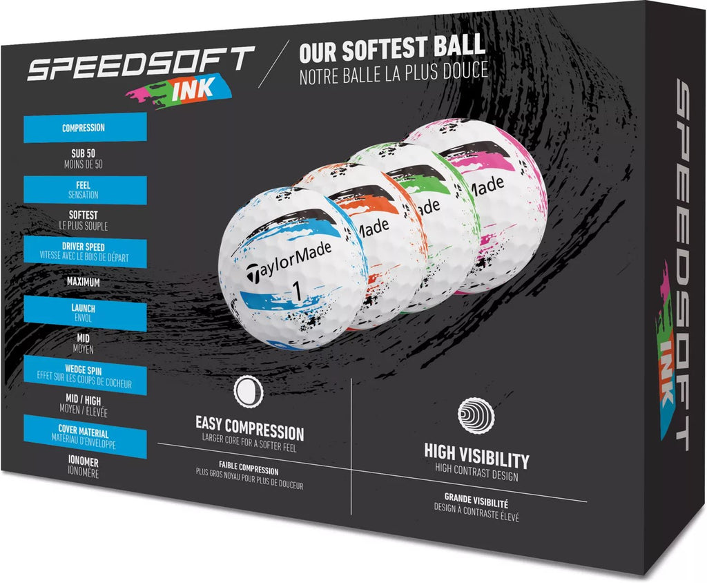TaylorMade SpeedSoft Golf Balls - Black Girl Golf