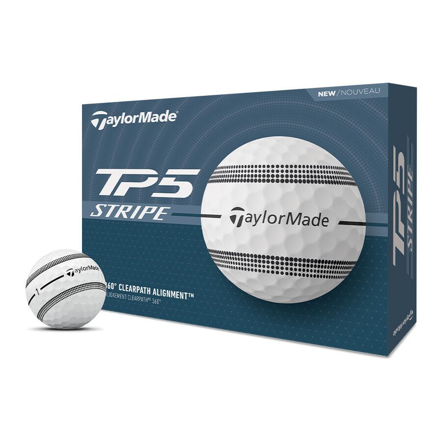 TaylorMade TP5 Stripe Golf Balls - Black Girl Golf