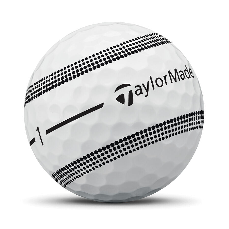 TaylorMade TP5x Stripe Golf Balls - Black Girl Golf