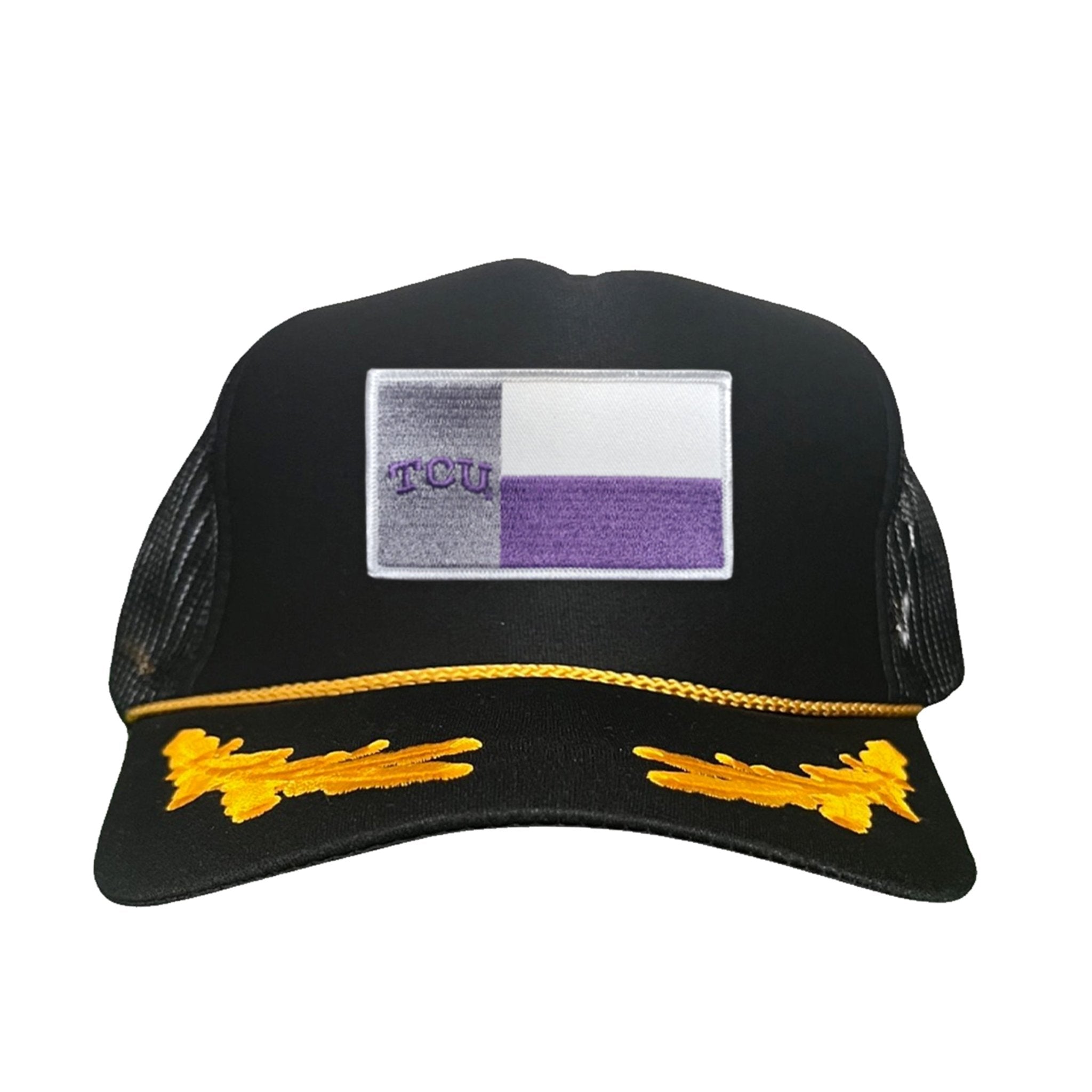 TCU Rectangle State Flag / Hats / 263 - Black Girl Golf