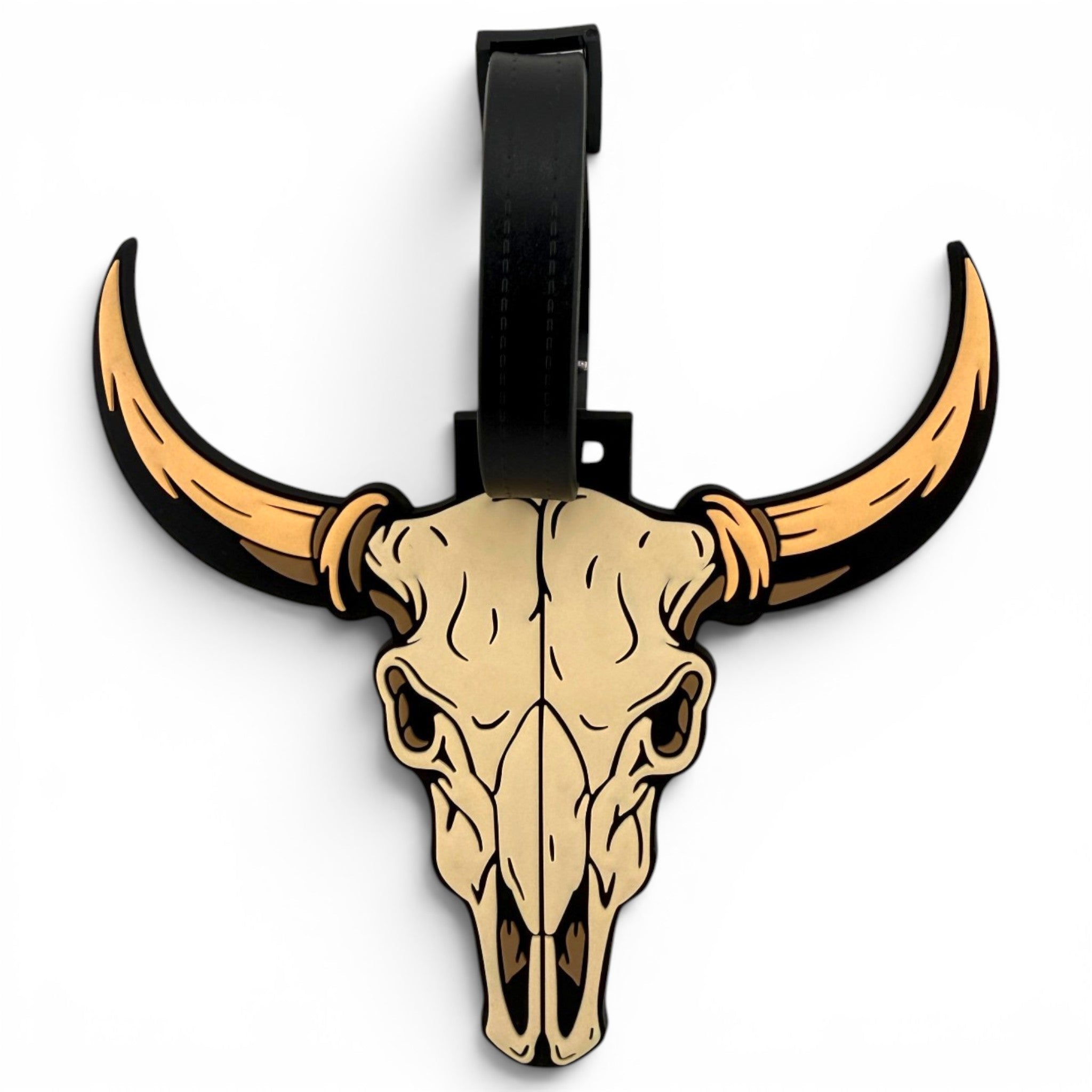 The Longhorn Clip-On Tag | Multi-Use Bag Tag, Travel Tag, Golf Accessory - Black Girl Golf