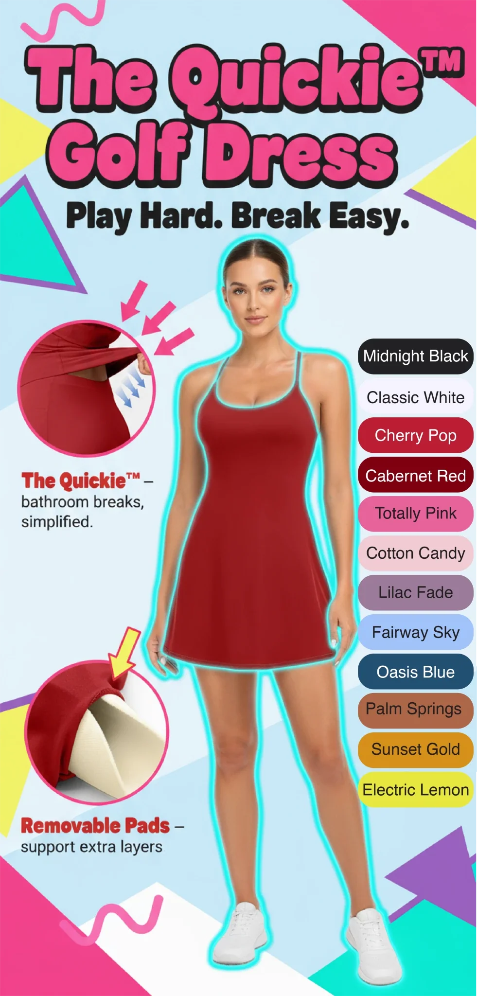 The Quickie™ Active Women’s Golf Dress