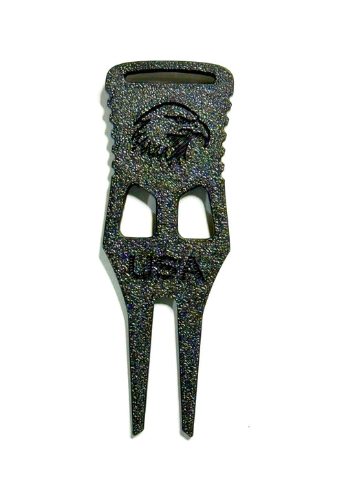 "The Vet" Divot Tool & Ball Marker 1.0 - Blackout - Black Girl Golf