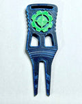 "The Vet" Divot Tool & Ball Marker 1.0 - Twelve - Black Girl Golf