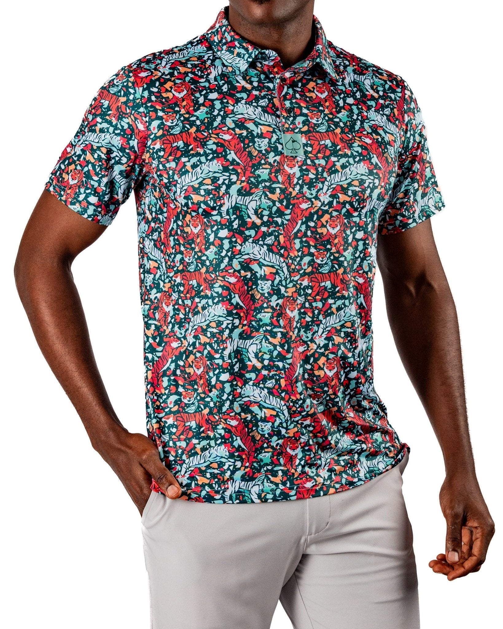 Tiger Shatter Teal - Black Girl Golf
