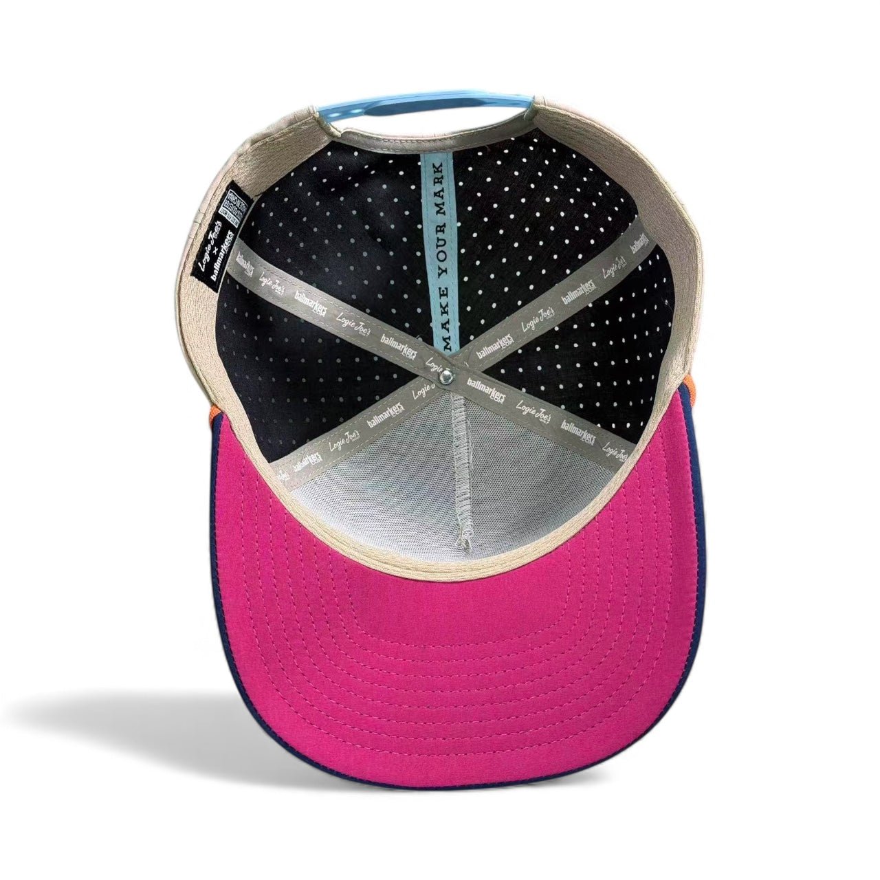Tiki Bear Golf Hat | Snapback Cap | Built-in Magnetic Ball Marker Holder + Marker Included | Adjustable Multicolor - Black Girl Golf