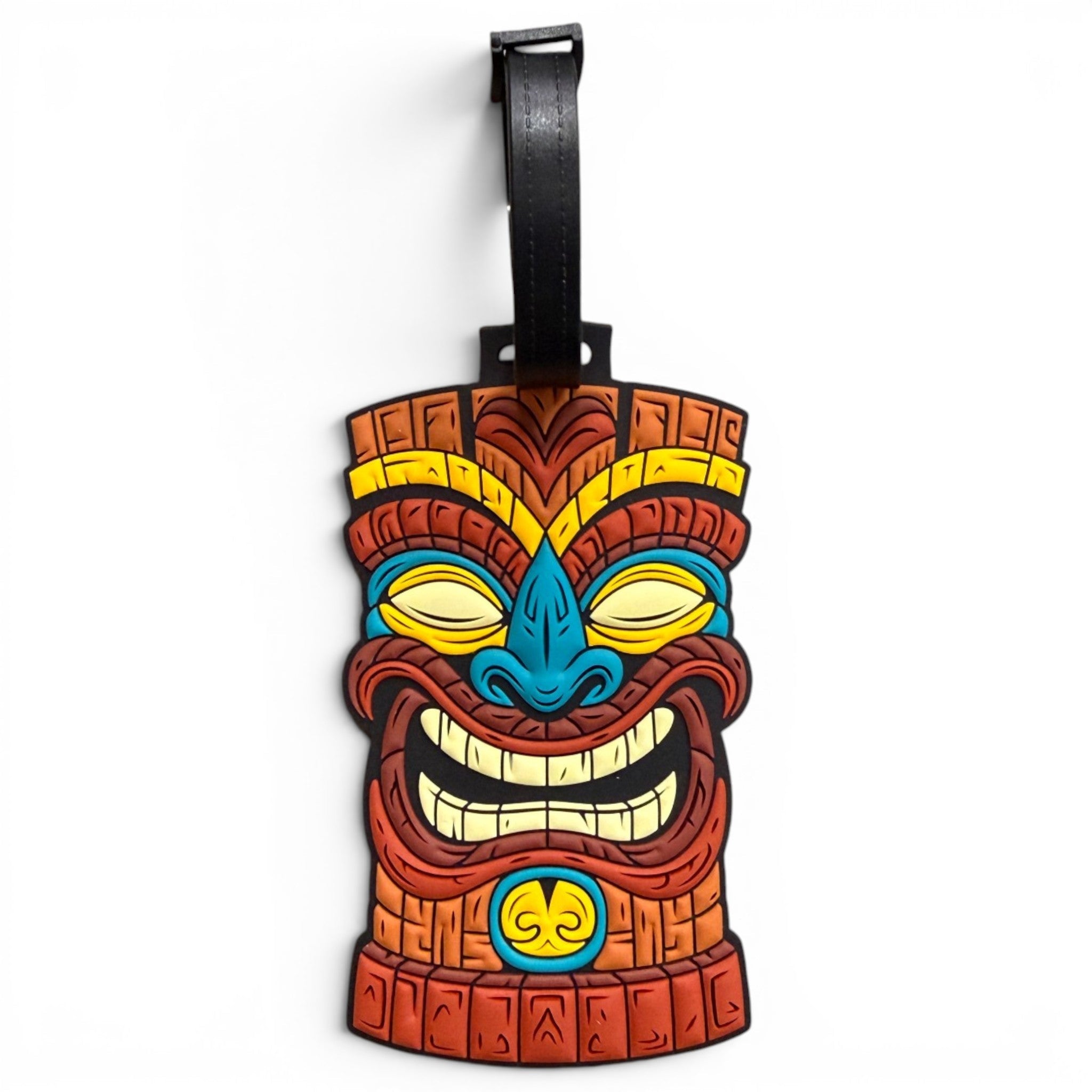 Tiki Totem Clip-On Tag | Multi-Use Bag Tag, Travel Tag, Golf Accessory - Black Girl Golf