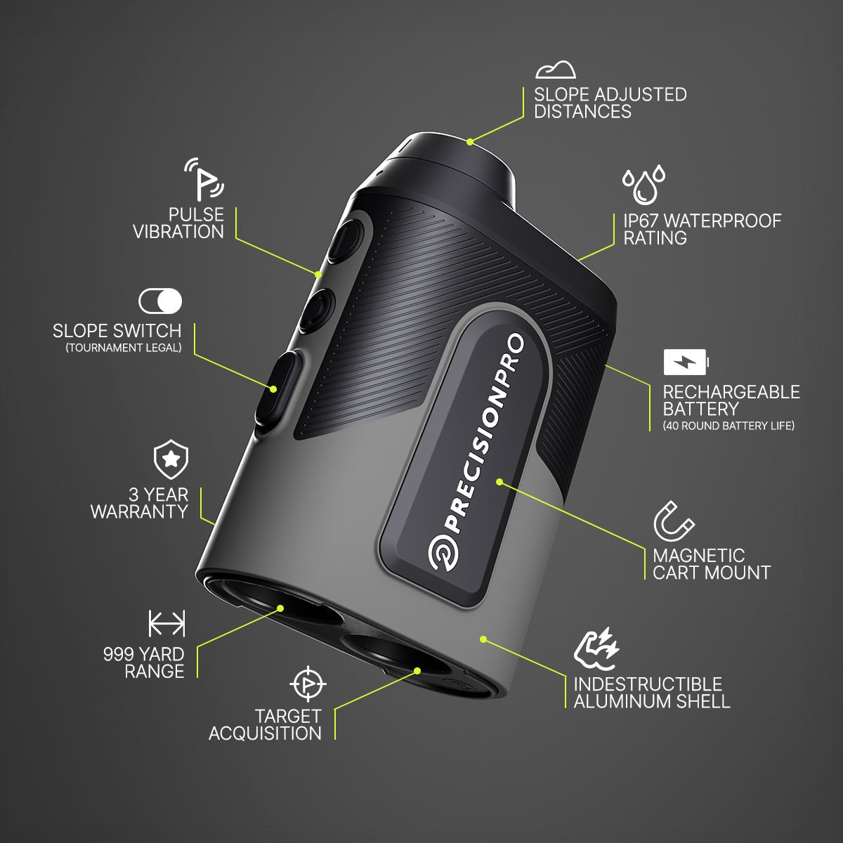 Titan Slope Rangefinder - Black Girl Golf
