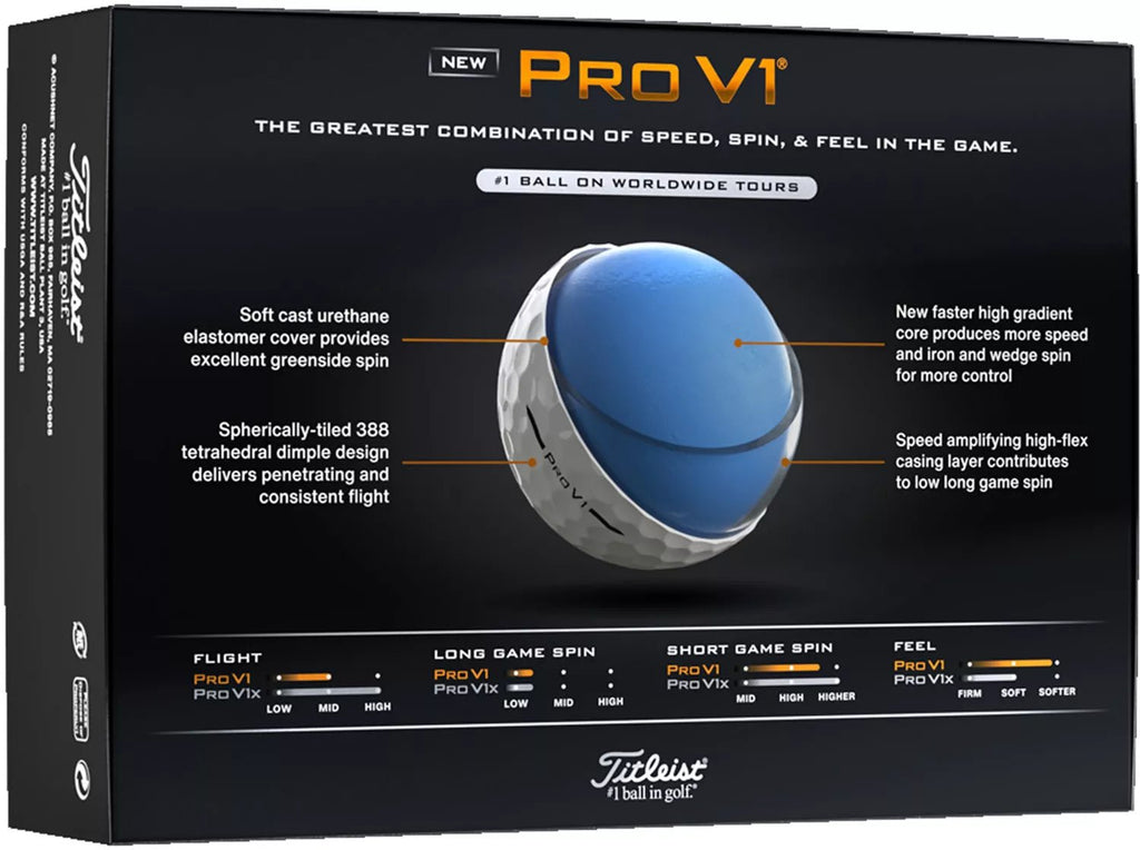 Titleist 2026 Pro V1 High Number Golf Balls - Black Girl Golf