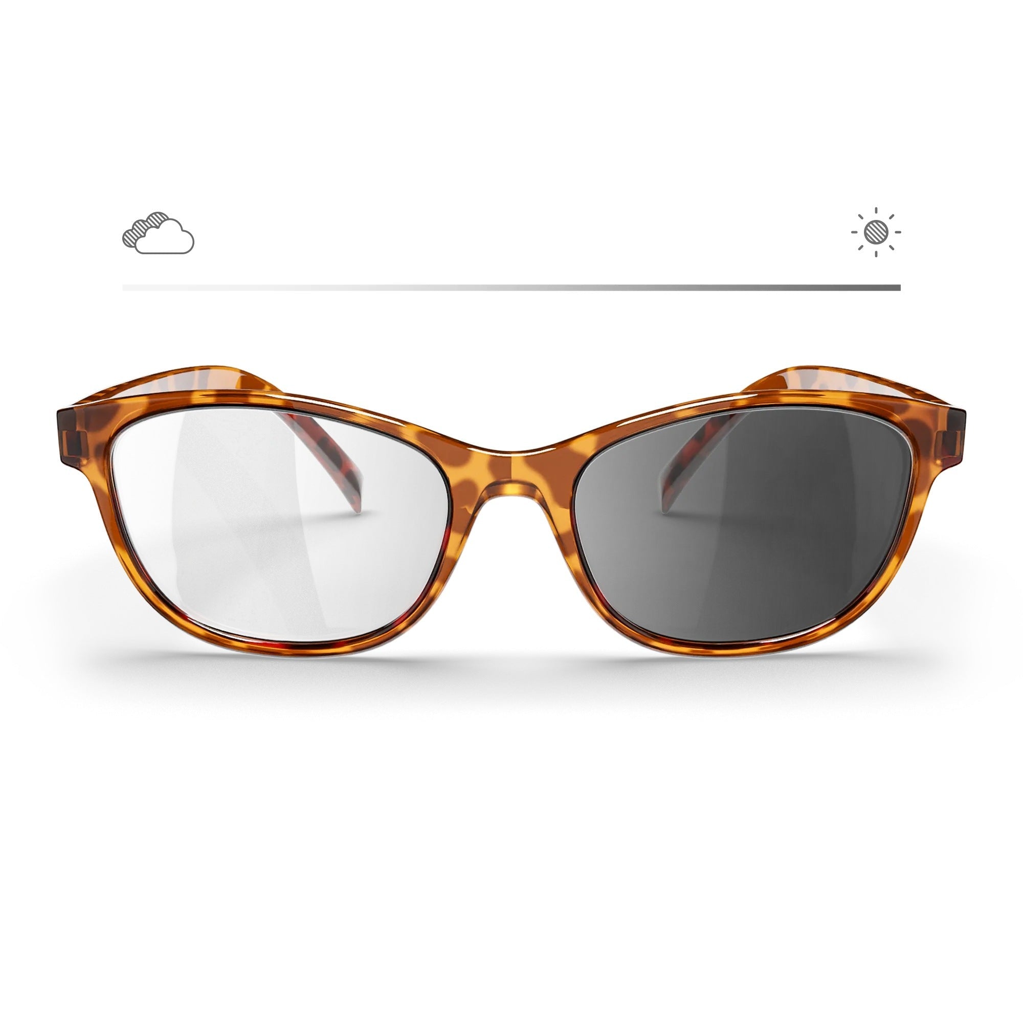 Tortoise Oval Prescription Transitions® XTRActive Polarized - Black Girl Golf