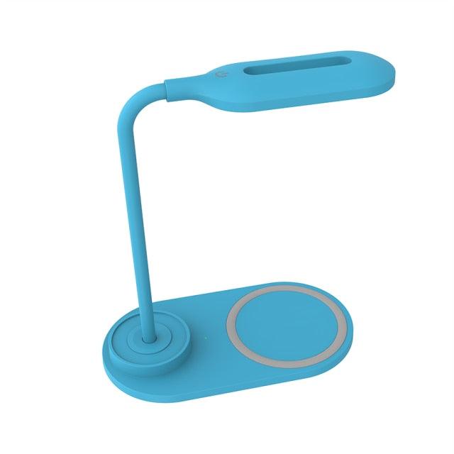 Touch Dimmable LED Desk Lamp 10W Wireless Charging/USB Charging Table Light for Children Kids Reading Study Bedside Bedroom Decorative Table Lamp Cute Study Lamps for Bedroom Décor - Black Girl Golf