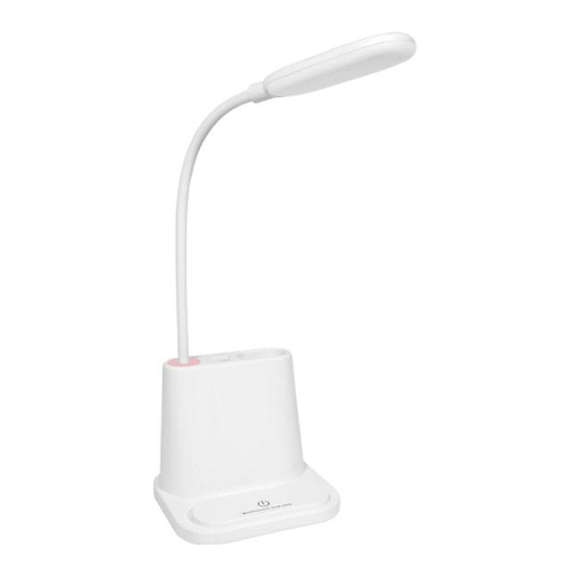 Touch Dimmable LED Desk Lamp 10W Wireless Charging/USB Charging Table Light for Children Kids Reading Study Bedside Bedroom Decorative Table Lamp Cute Study Lamps for Bedroom Décor - Black Girl Golf
