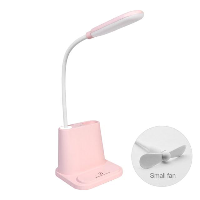 Touch Dimmable LED Desk Lamp 10W Wireless Charging/USB Charging Table Light for Children Kids Reading Study Bedside Bedroom Decorative Table Lamp Cute Study Lamps for Bedroom Décor - Black Girl Golf