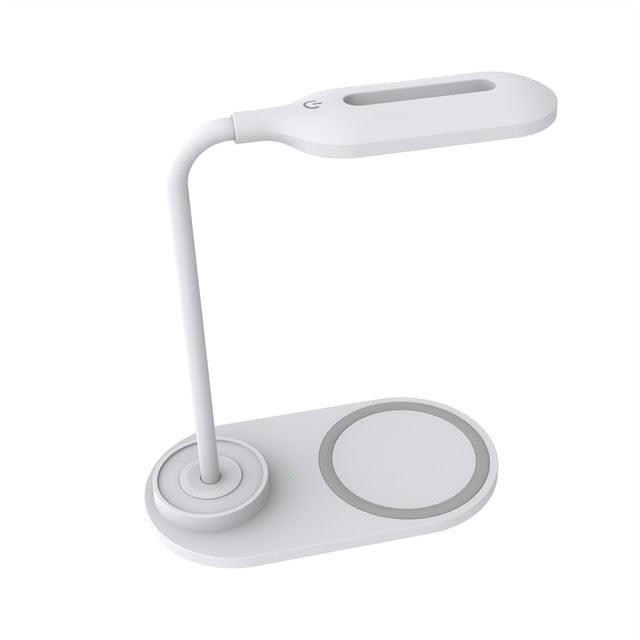 Touch Dimmable LED Desk Lamp 10W Wireless Charging/USB Charging Table Light for Children Kids Reading Study Bedside Bedroom Decorative Table Lamp Cute Study Lamps for Bedroom Décor - Black Girl Golf