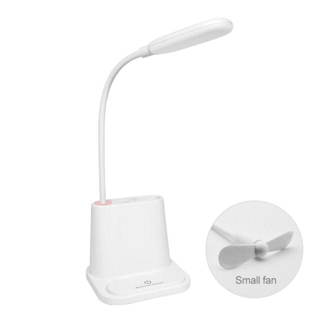Touch Dimmable LED Desk Lamp 10W Wireless Charging/USB Charging Table Light for Children Kids Reading Study Bedside Bedroom Decorative Table Lamp Cute Study Lamps for Bedroom Décor - Black Girl Golf