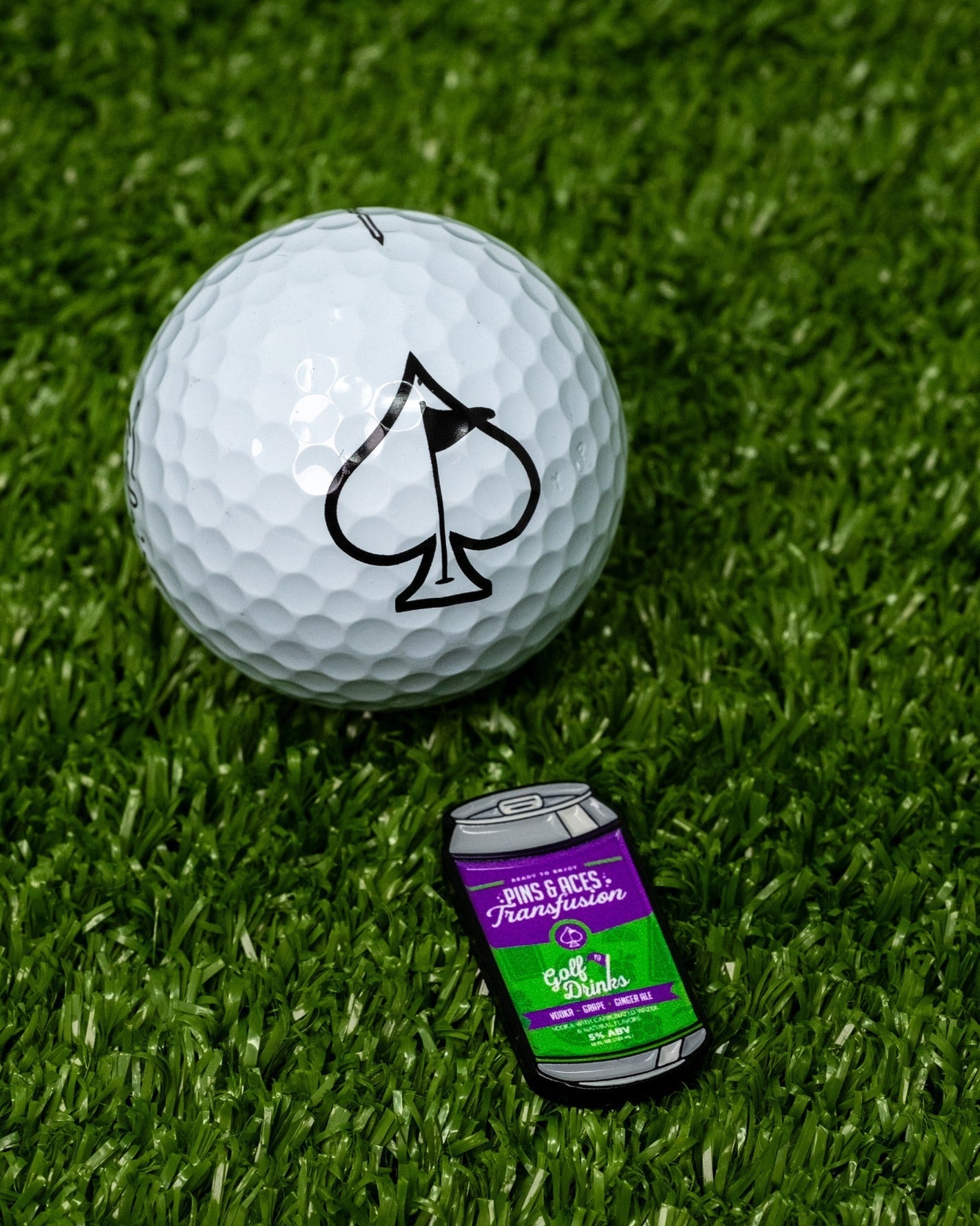 Transfusion Can Ball Marker - Black Girl Golf