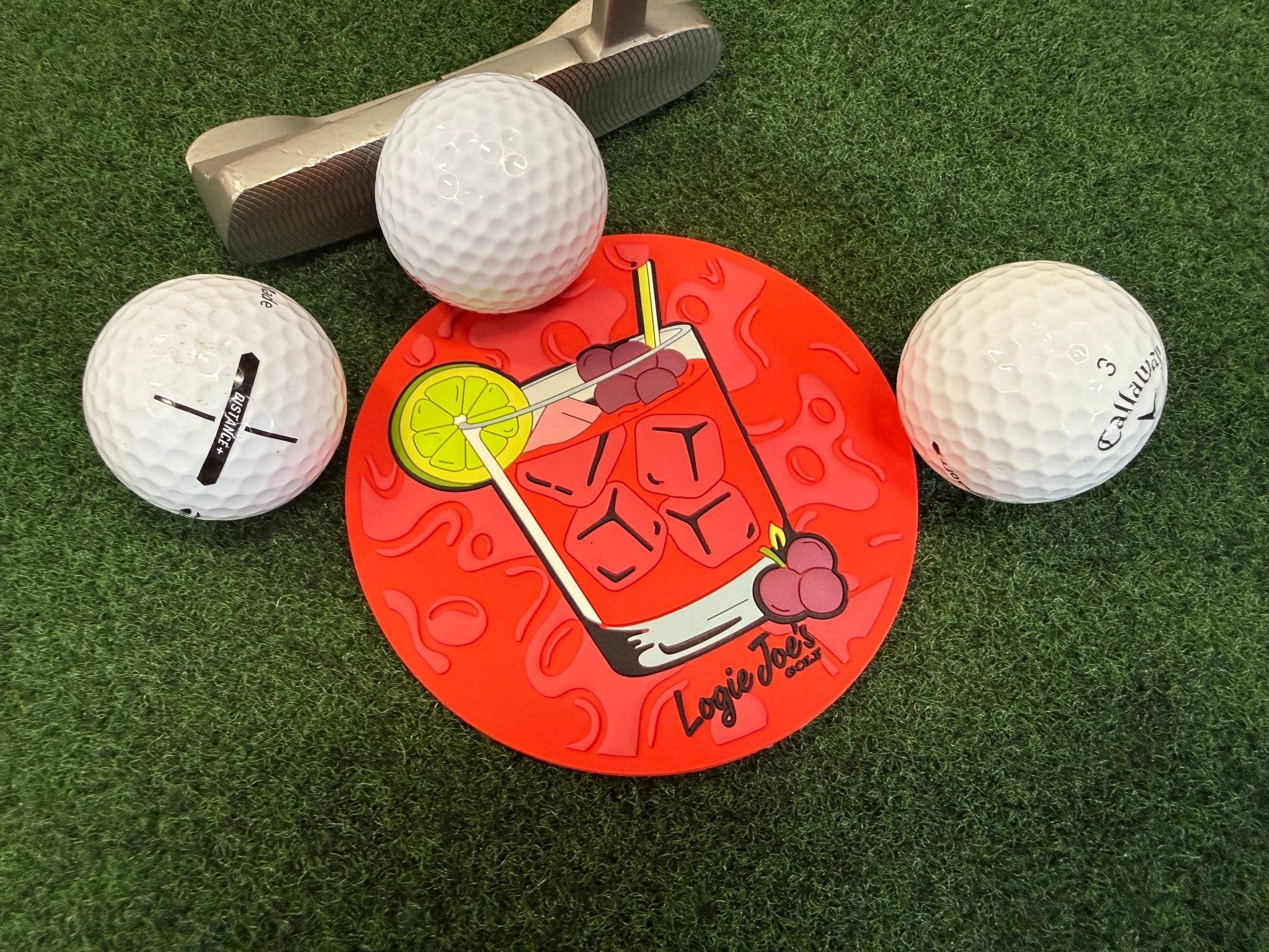 Transfusion Golf Putting Disc | Indoor Practice Marker | Portable Golf Training Aid - Black Girl Golf