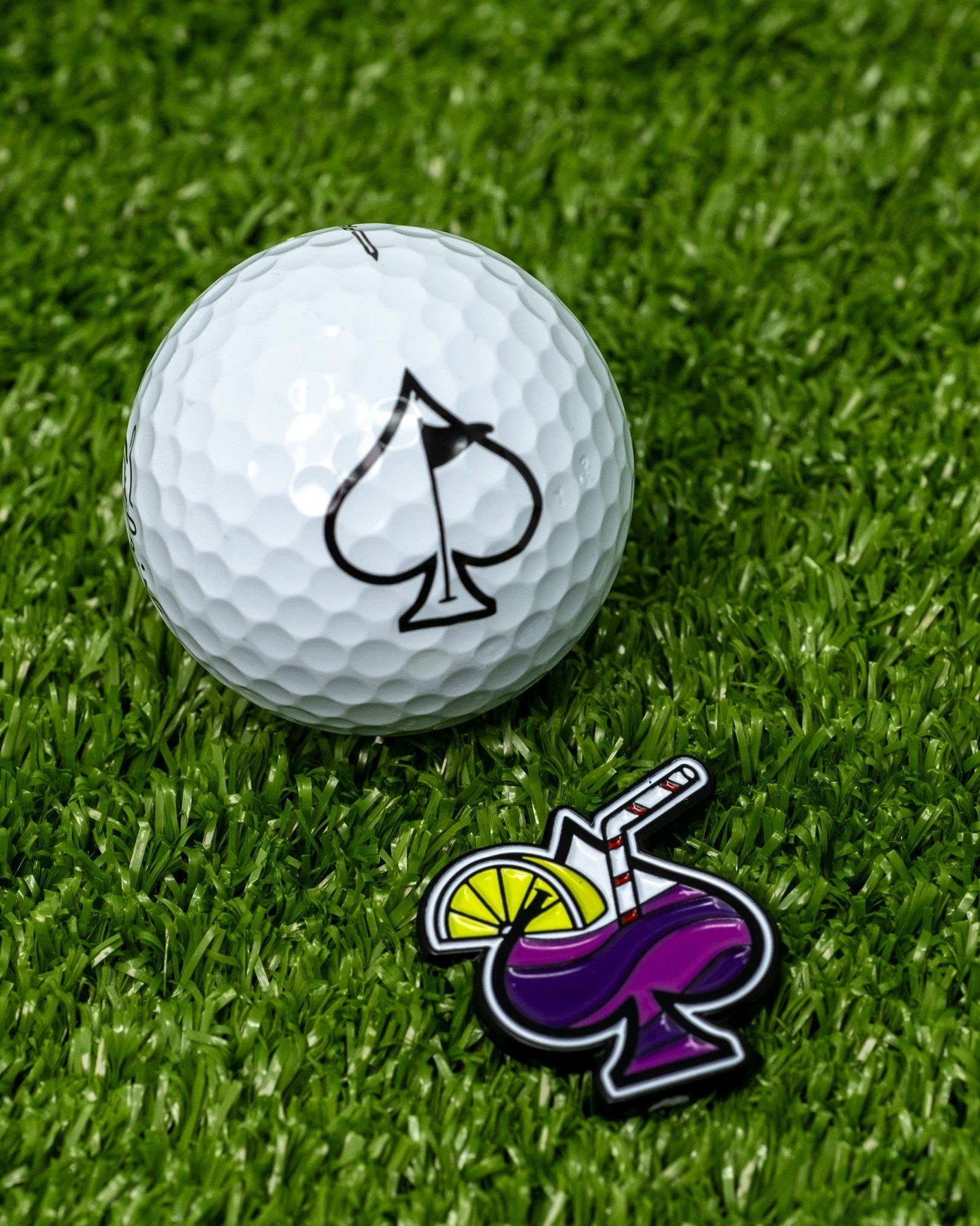 Transfusion Spade Ball Marker - Black Girl Golf