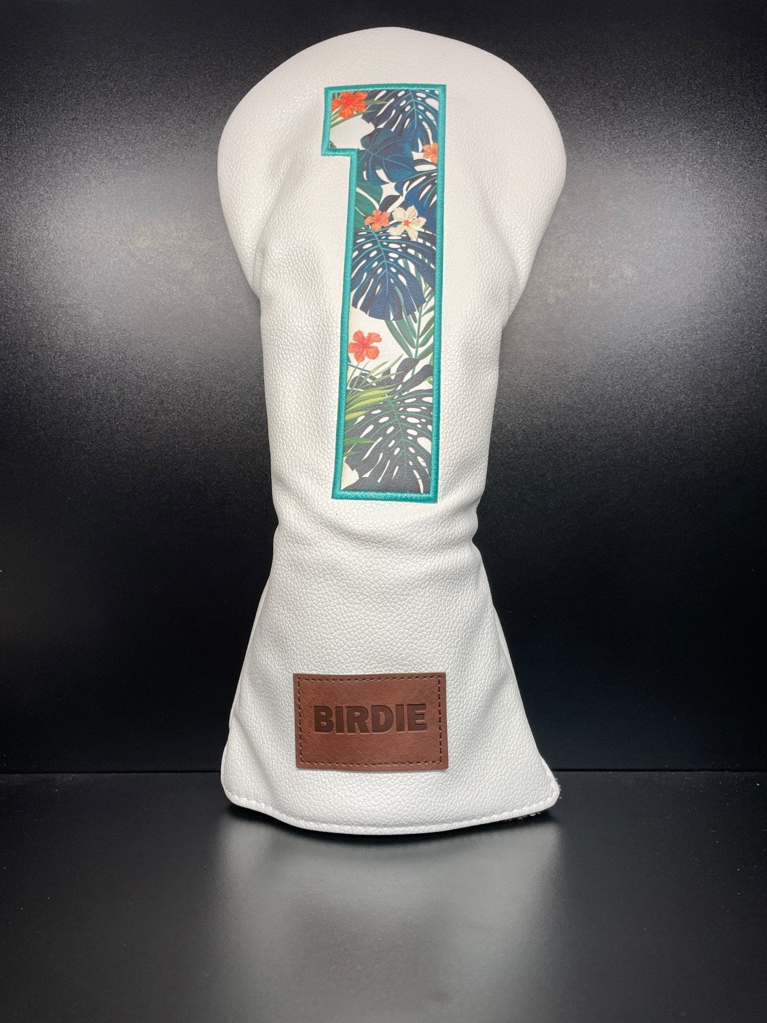 Tropical Floral Print Headcover 2.0 - Black Girl Golf