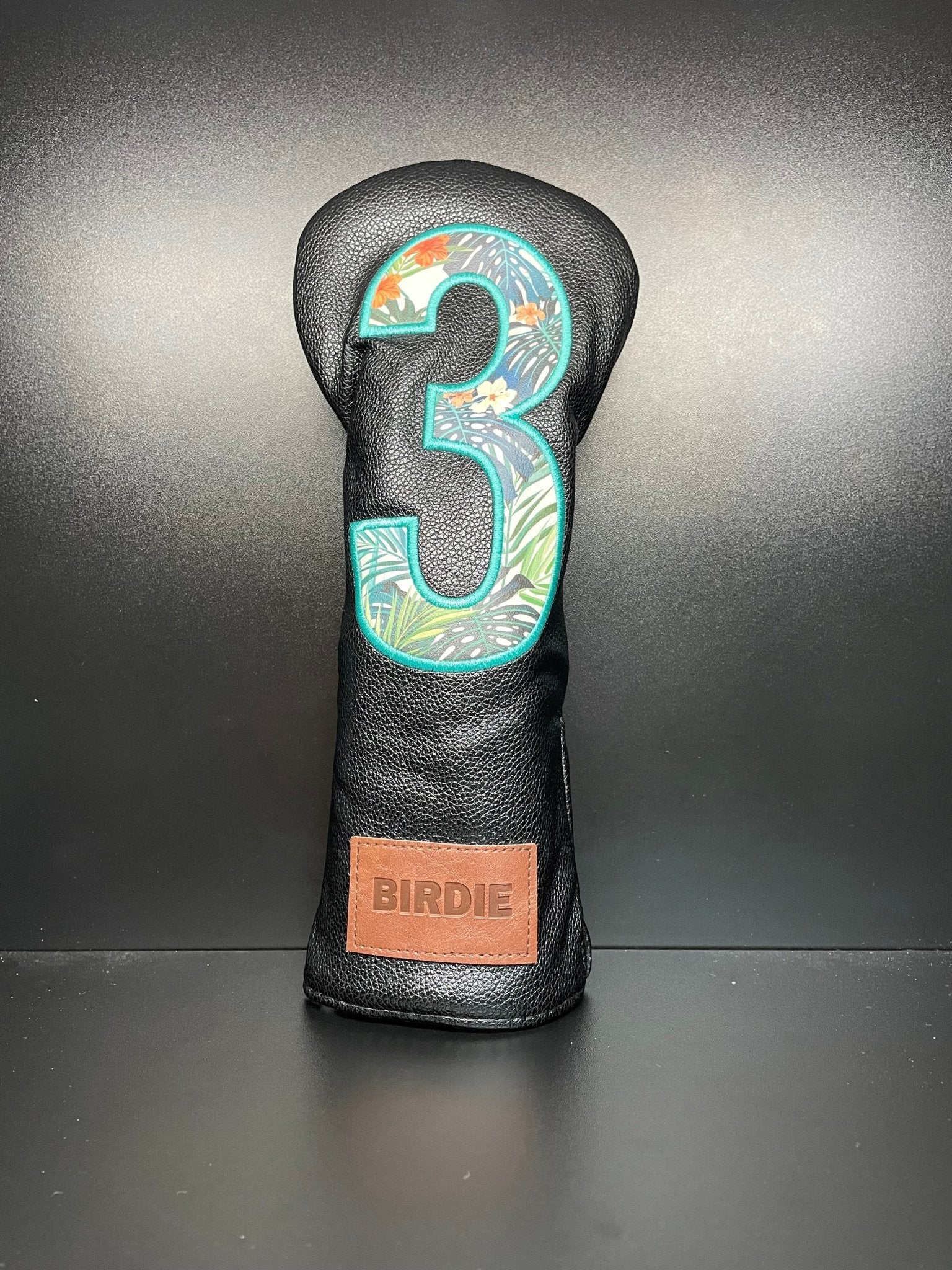 Tropical Floral Print Headcover 2.0 - Black Girl Golf