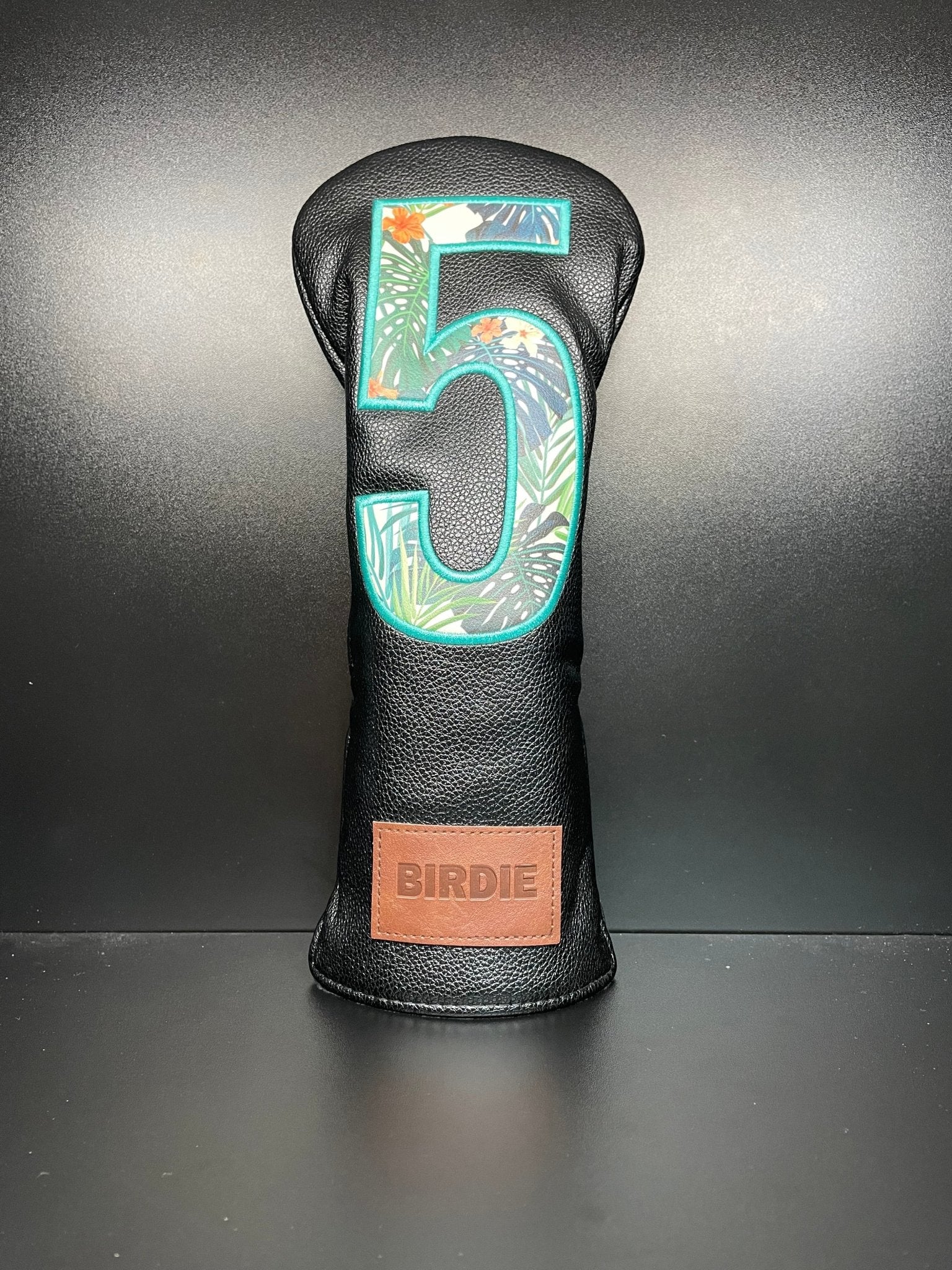Tropical Floral Print Headcover 2.0 - Black Girl Golf